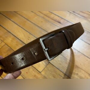 BOSCA Men’s Made In Canada Brown Genuine Leather Belt Size 32/80